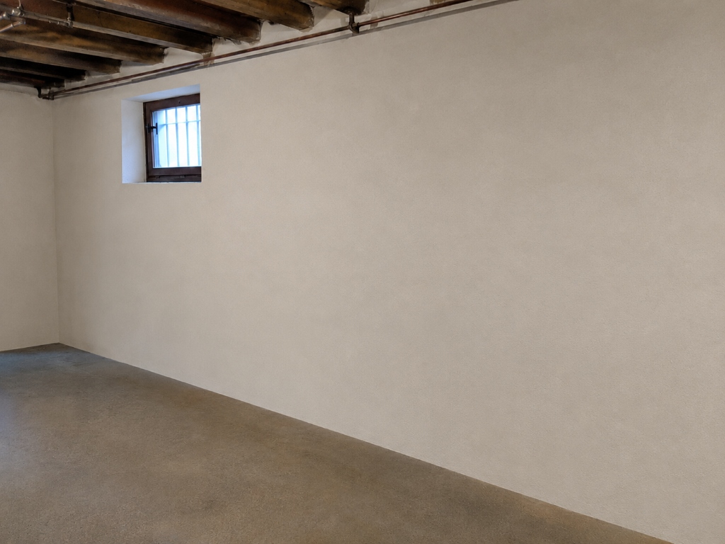 Nachher: Trockene und isolierte Wand